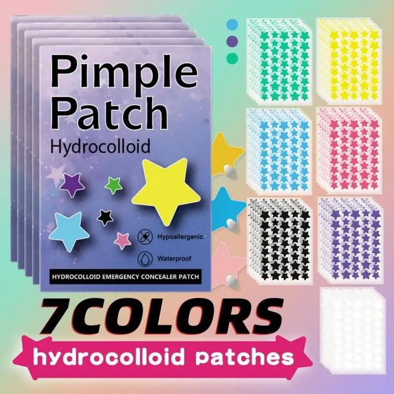 StarGlow 1400-Piece Acne Patch Set – Star Pimple Patches, Acne Spot Stickers, Pimple Patch Stickers