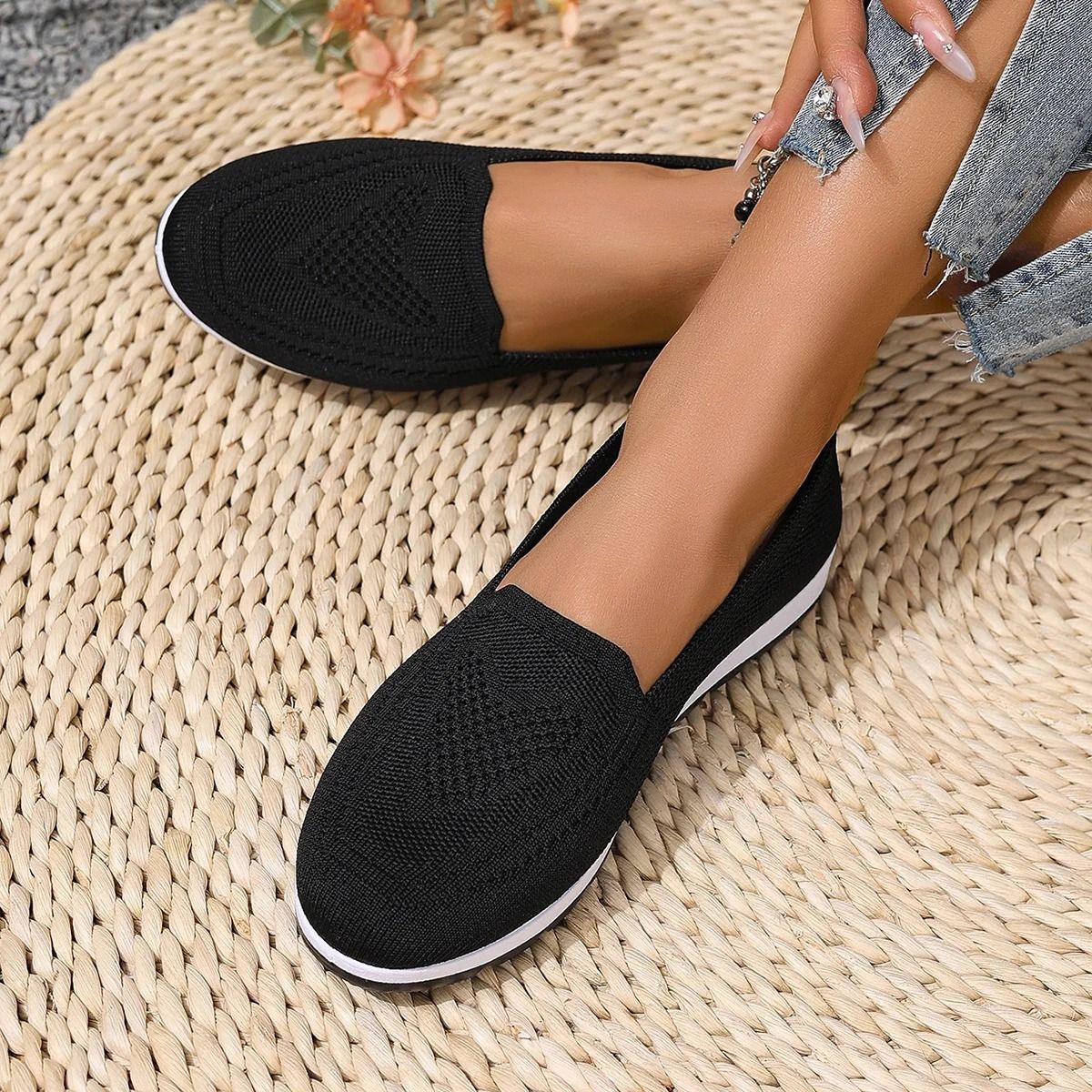 Womens Casual Summer Shoes Breathable Lightweight Non-Slip Walking Sneakers