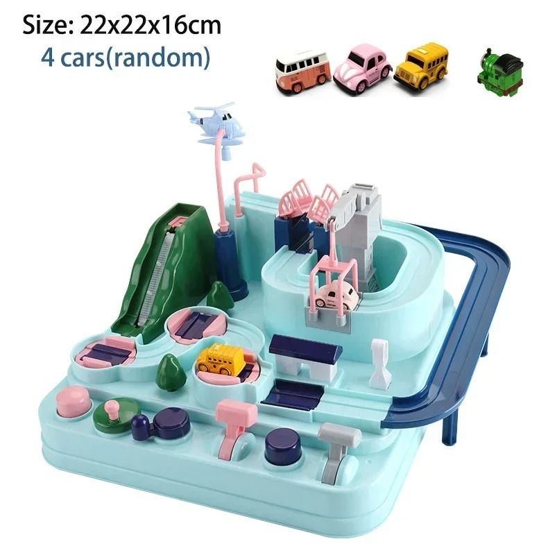 Racing Rail Car Track Adventure Educational Toy for Kids