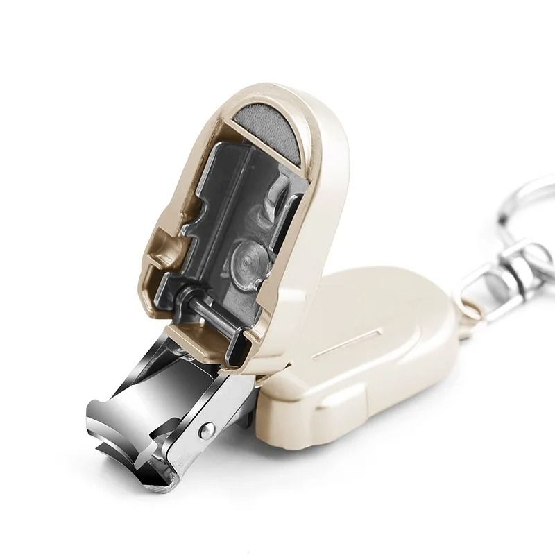 Anti-Splash Nail Clipper with Built-In Catcher
