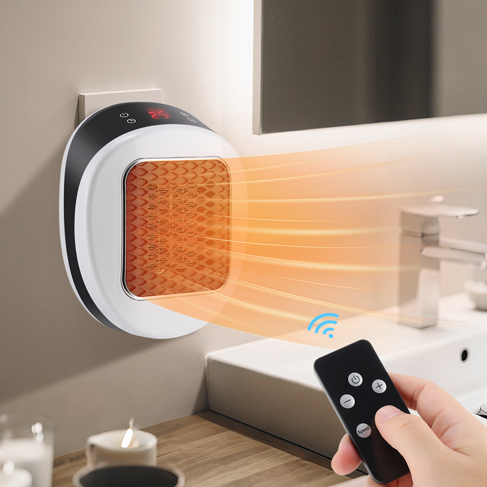 Portable Heater Electric, Heater Plug In Wall, Quiet Room Heater for Winter Heating Home Appliance