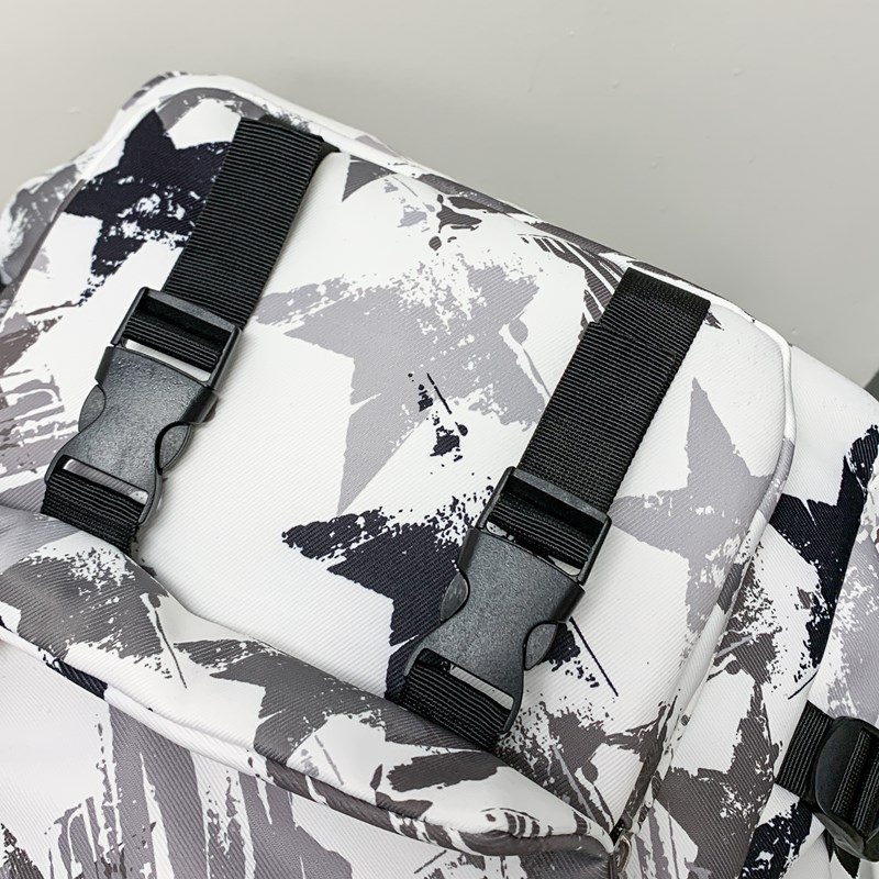Graffiti Large Capacity Backpack Stylish School Travel Laptop Bag