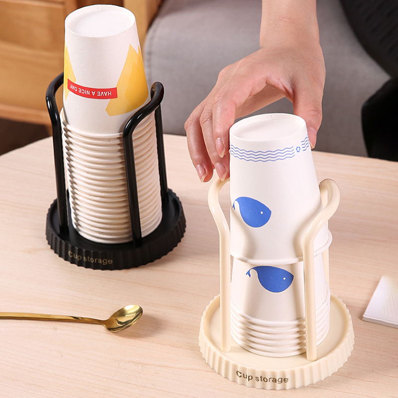 Space-Saving Cup Taker Storage Rack, Desktop Organizer for Disposable Paper Cups, Perfect for Living Room, Dining Room