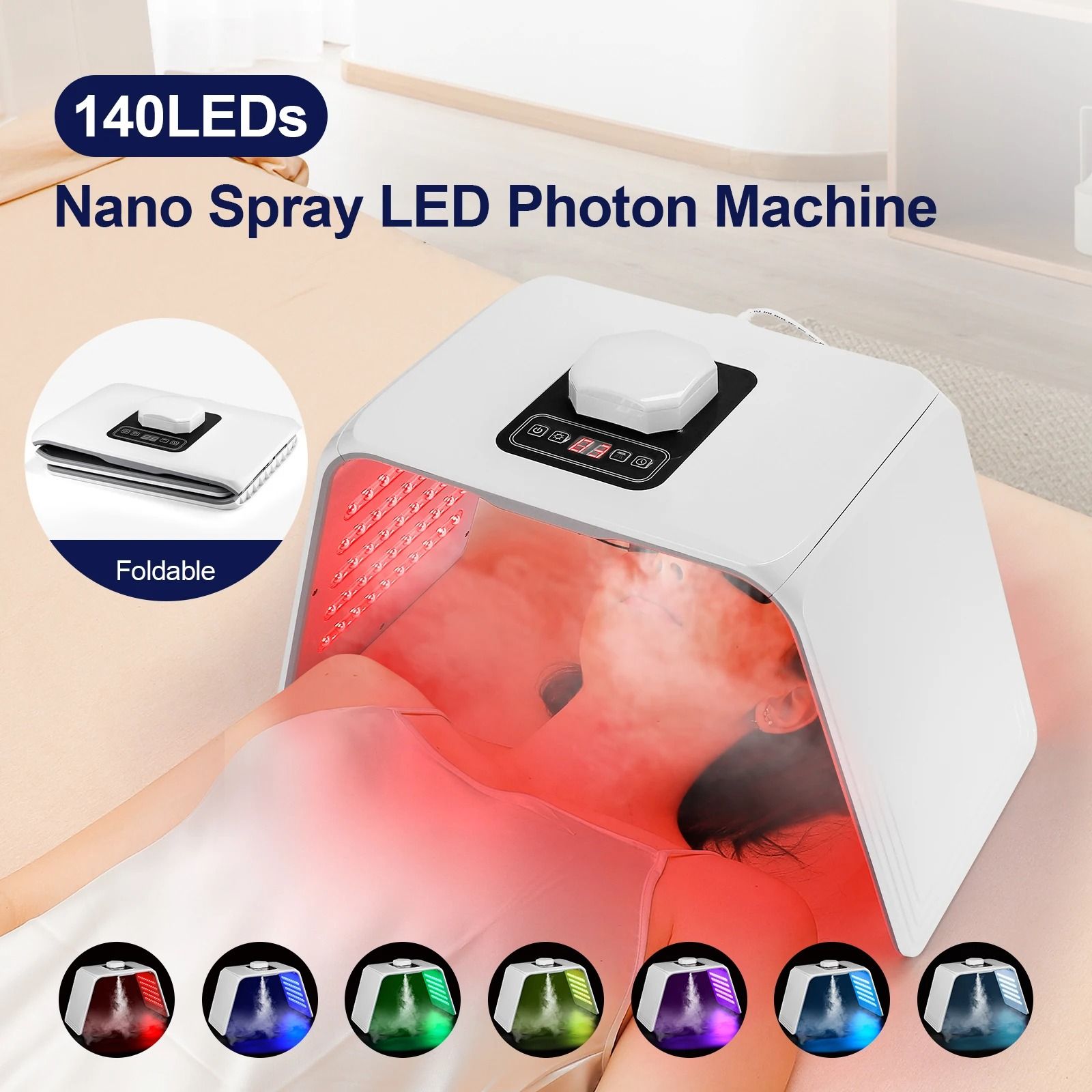 7-Color LED Photon Therapy & Nano Spray Facial System