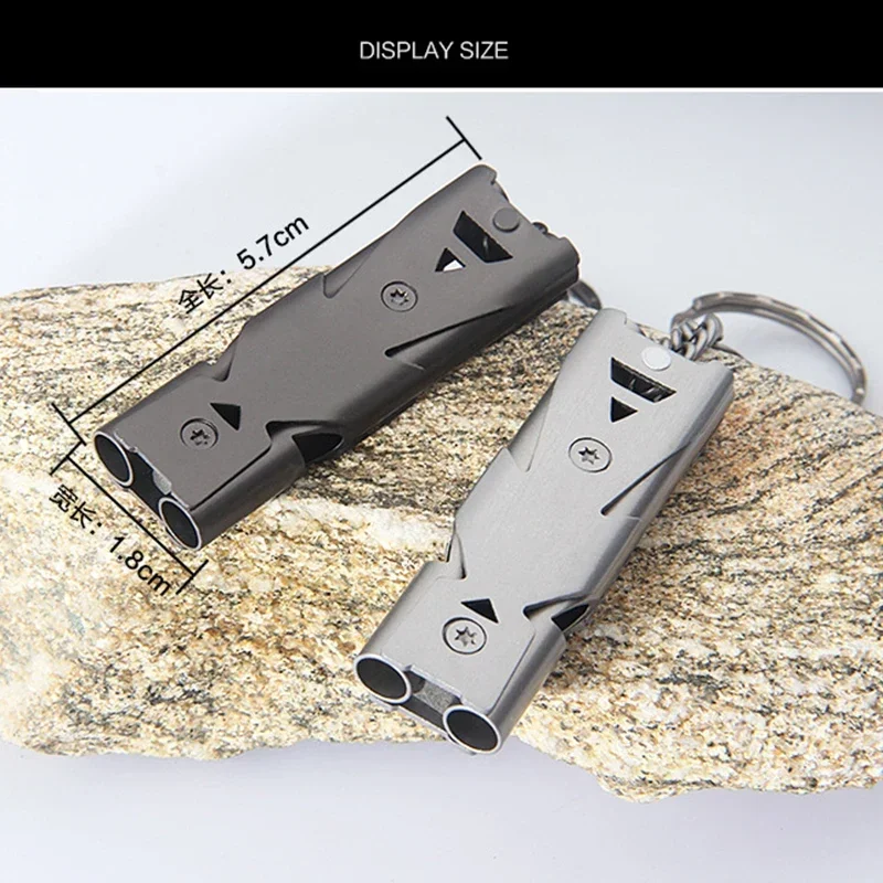 Portable Emergency Survival Whistle Kit High Decibel survival whistle with SOS Tube for Outdoor Safety