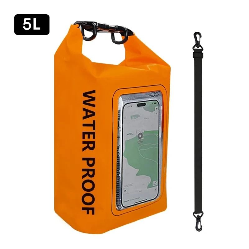 Touch Screen Transparent Dry Bag Backpack 2L and 5L