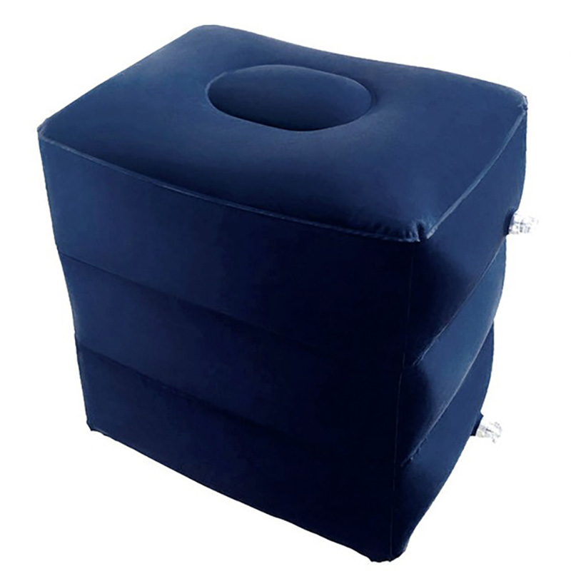 PVC Kids Flight, Sleeping Footrest Pillow, Resting Pillow, On Airplane, Car Bus Pillow Inflatable, Travel Foot Rest Pad