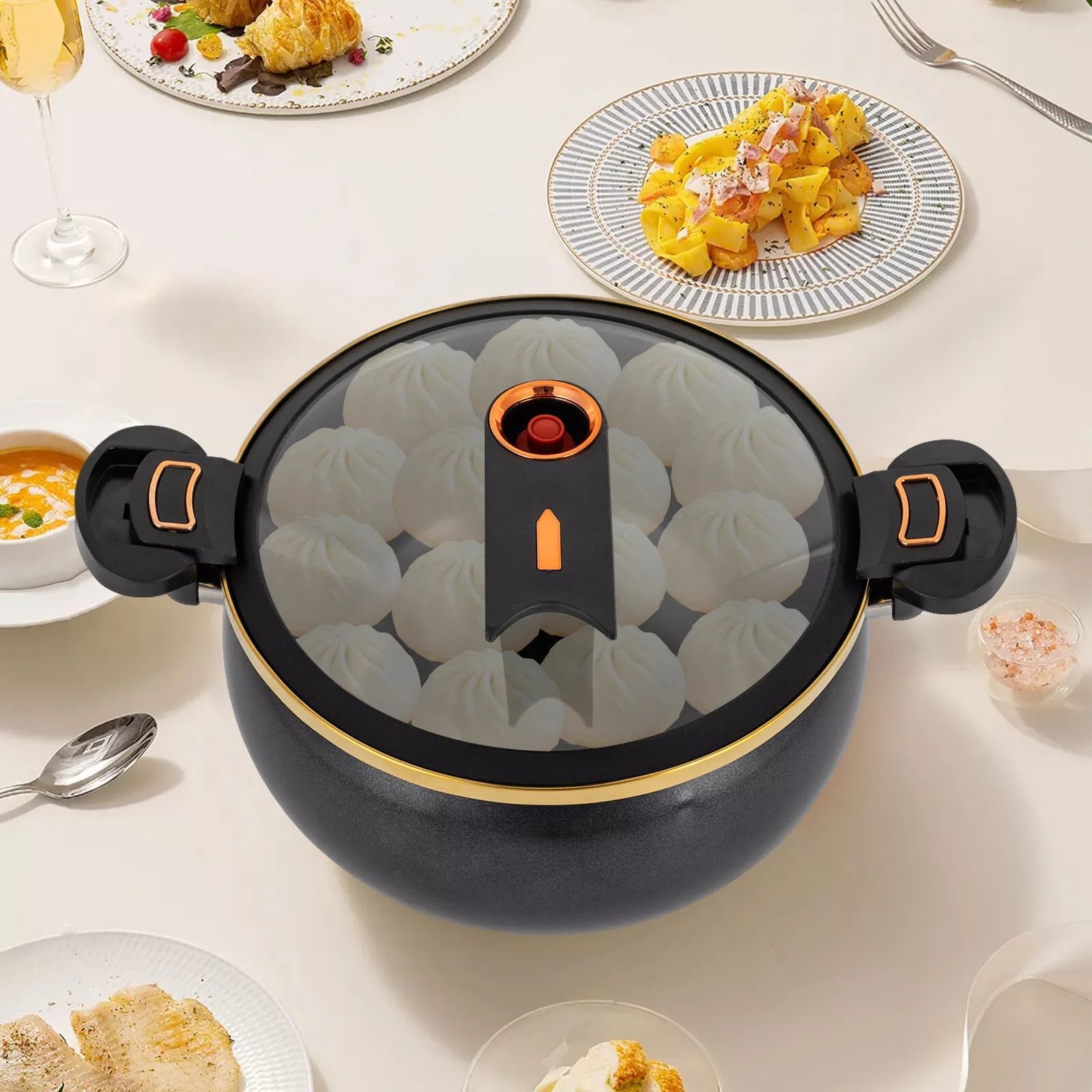 Micro Pressure Cooker, Home Restaurant Cooker with Visual Lid