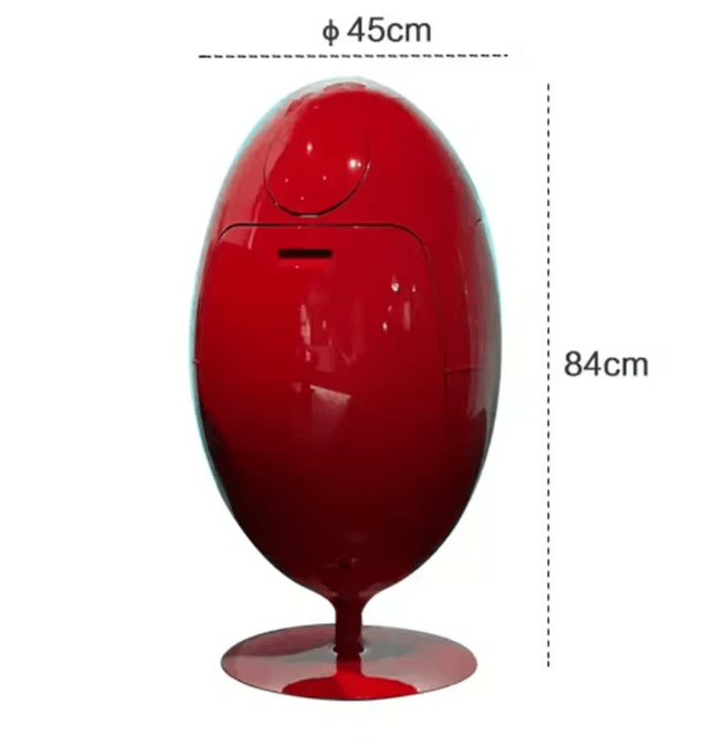 Dinosaur Egg Trash Can Large Capacity Creative Cartoon Waste Bin