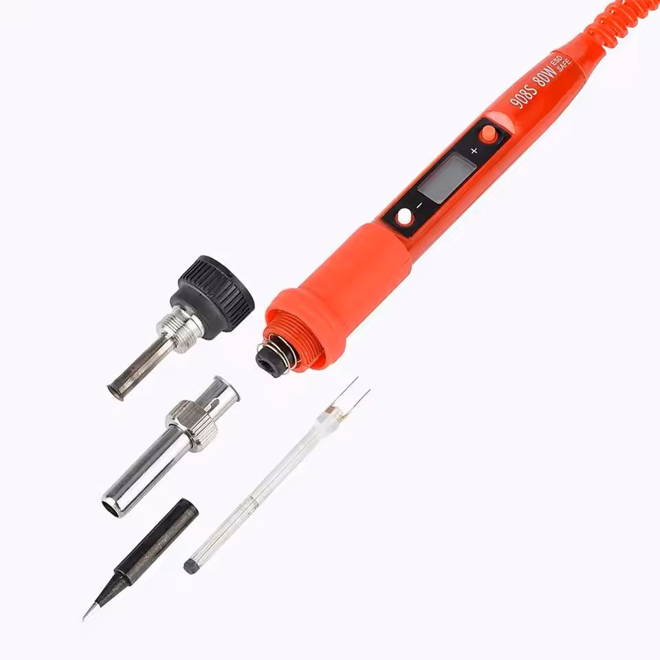 Adjustable Temperature Soldering Iron Kit with LCD Display