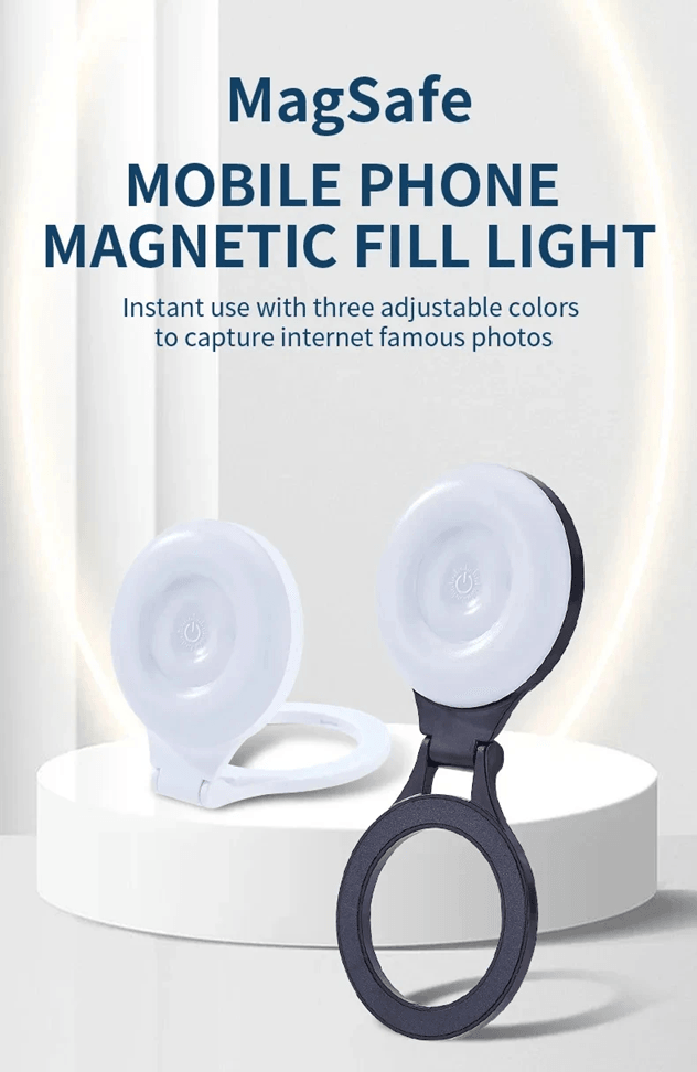 Magnetic LED Selfie Fill Light Mini Portable MagSafe Video Light