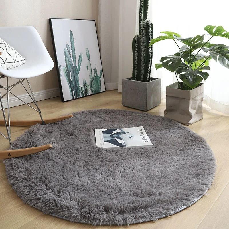 Ultra-Soft Fluffy Round Plush Rug