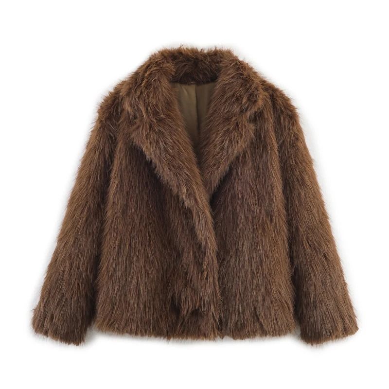 HH Elegant Faux Fur Outerwear System | Premium High-Street Fluffy Lapel Jacket & Thermal Fashion Infrastructure