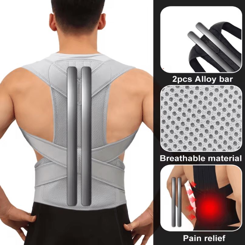 Upper Back Posture Corrector with Clavicle Support for Shoulder and Back Alignment