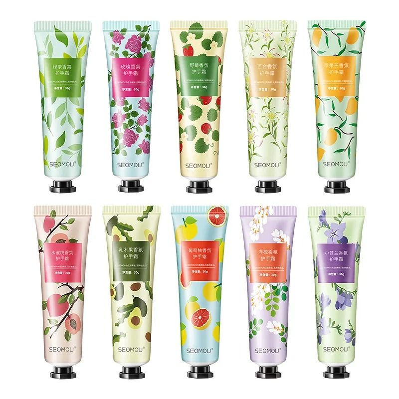 Fruity Flowery Moisturizing Hand Cream Set 10 Piece Nourishing Repair Care