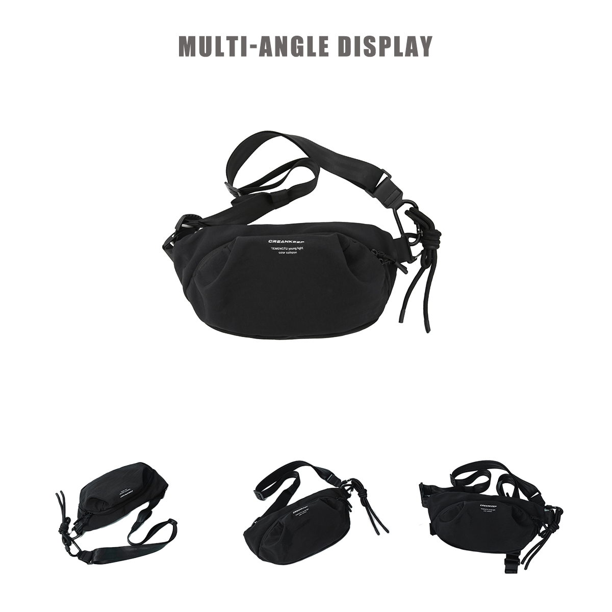 Multifunctional Chest Bag for Men & Women Lightweight Crossbody Sling Backpack with Anti Theft Pockets