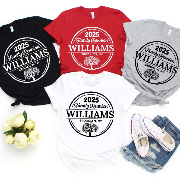 Custom Family Reunion Shirt with Name and Year, Matching Family Trip Shirts, Personalized Group Vacation Tee
