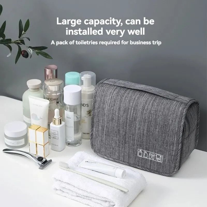 Foldable Hanging Toiletry Organizer Bag for Travel and Home