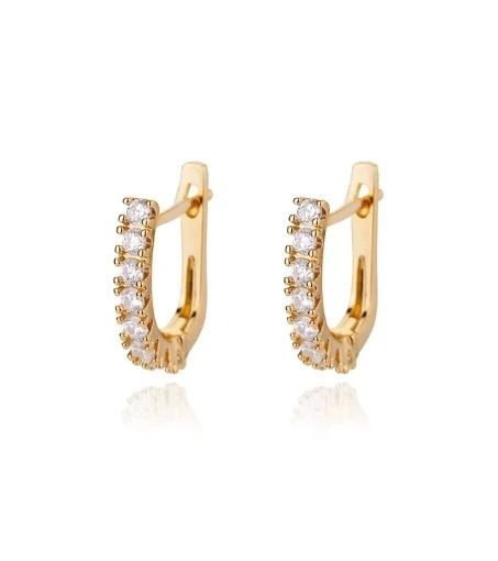 Stainless Steel Star Hoop Earrings