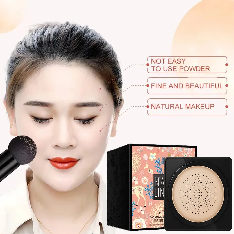 Natural Glow Mushroom Head CC Cream with Air Cushion Applicator