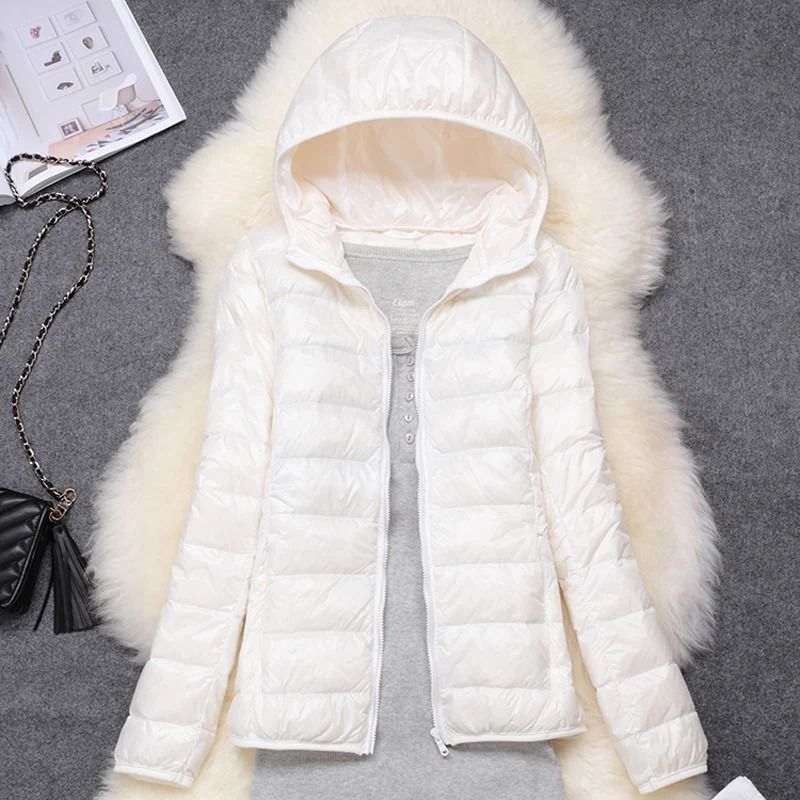 Ultra Lightweight Packable Hooded Puffer Jacket