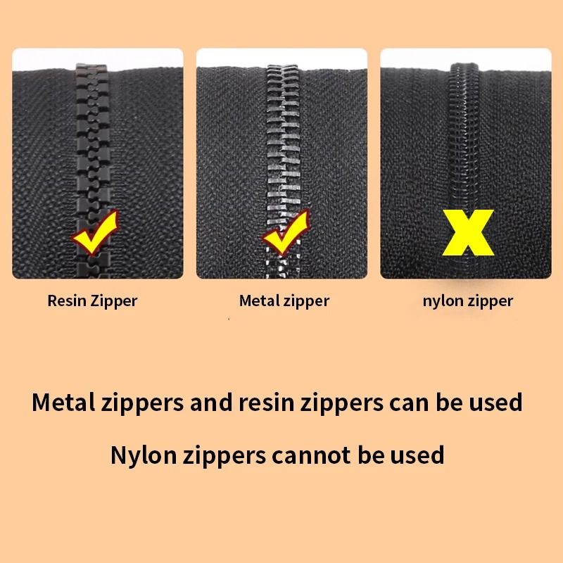 Universal Detachable Metal Zipper Slider Puller Repair Kit for Clothing and Luggage
