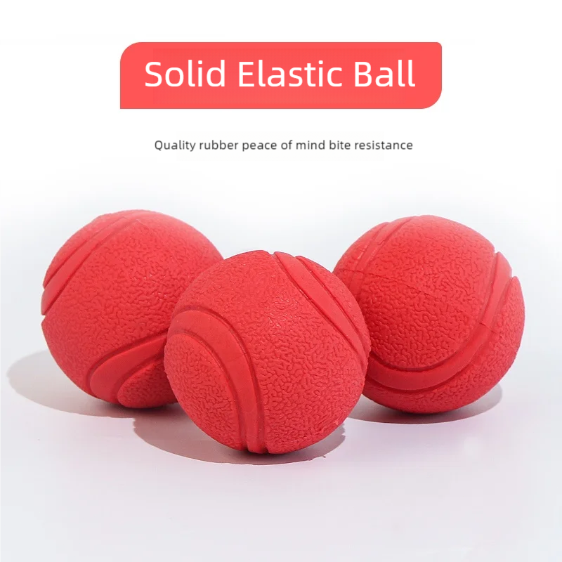 Durable Rubber Dog Ball for Aggressive Chewers Fetch Toy