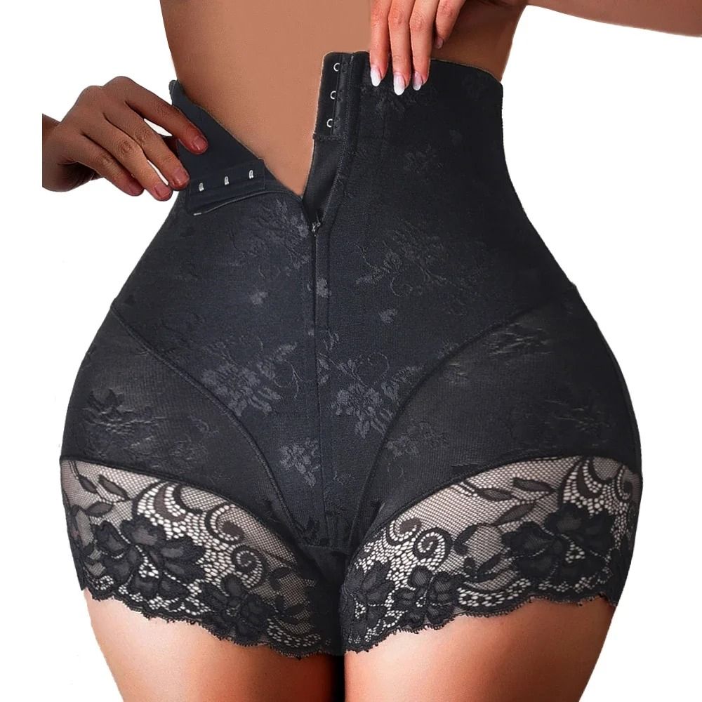 YBFDO Womens High Waist Trainer Zipper Shaper Panties