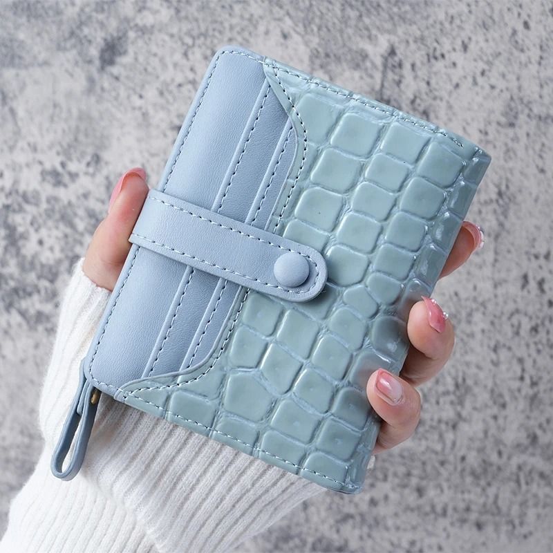Mini Crocodile Print Clutch Wallet