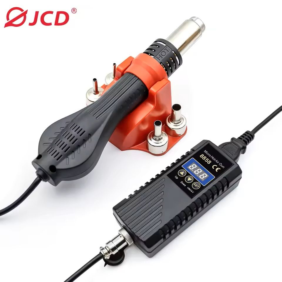 High-Power 2-in-1 Soldering Station with Hot Air Gun and Adjustable Temperature