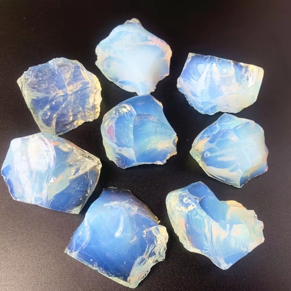 Natural Opal Rough Stones 24.69oz Raw Quartz Crystal Healing Gem Collection