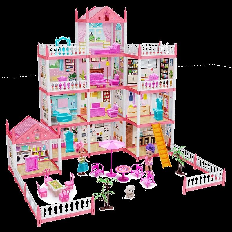 3D DIY Dream Princess Castle – Children's Musical Assembly Villa