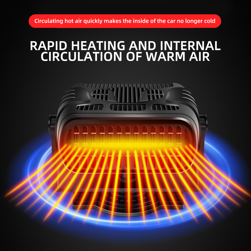 2 in 1 Portable Car Heater Fan Windshield Defroster and Cooling Car Defogger Electric Demister