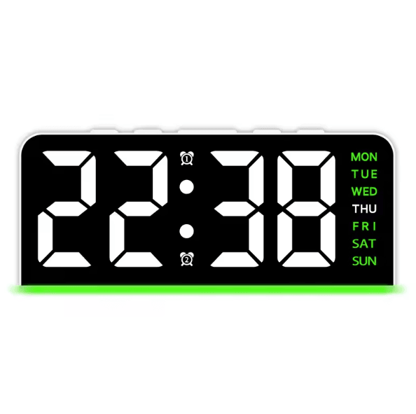 Modern LED Digital Alarm Clock – Temperature Display Desk Clock with Night Light, Snooze & Backlight