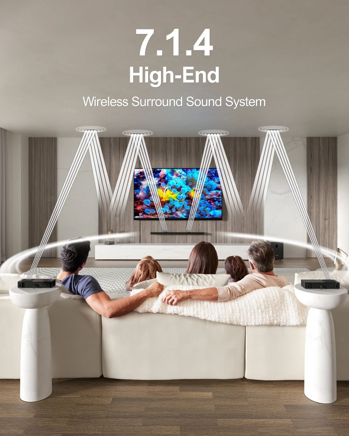 Premium Dolby Atmos Surround Sound Home Theater System with Wireless Subwoofer