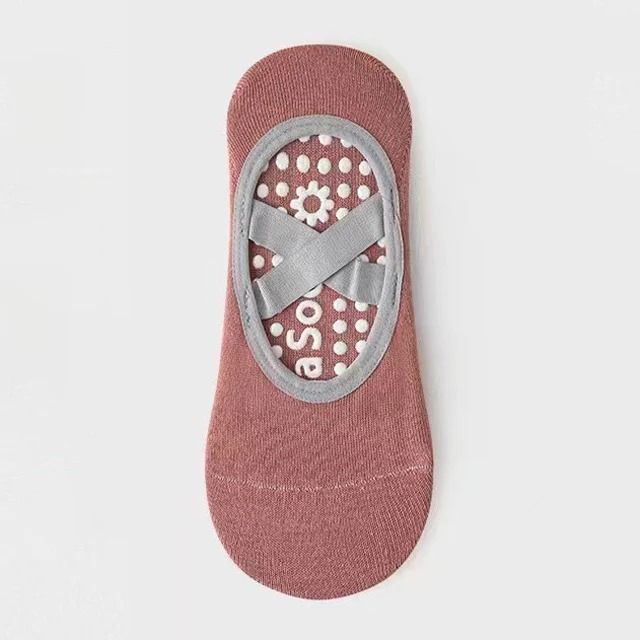 Breathable Towel Bottom Yoga Socks Women Silicone Non Slip Bandage Pilates Ladies Ballet Dance Socks