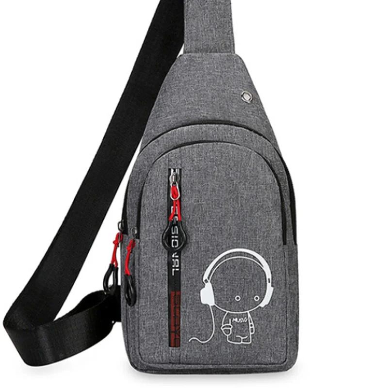 Glow in the Dark Crossbody Chest Bag for Men and Women