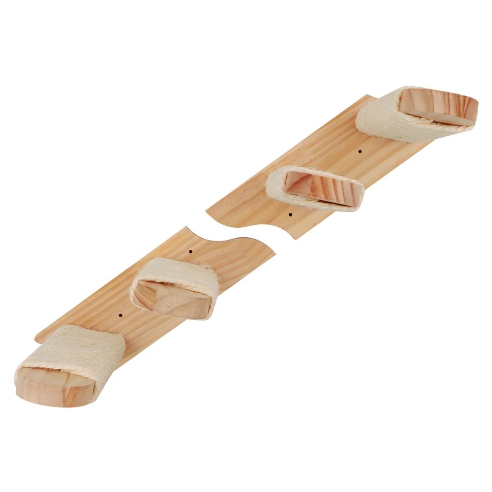 Wall Mounted Wooden Cat Climbing Hammock Set