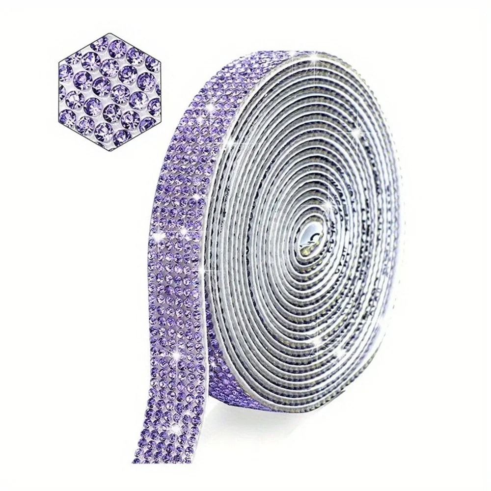 Self-Adhesive High-Fidelity Crystal Rhinestone Ribbon Trim Tape
