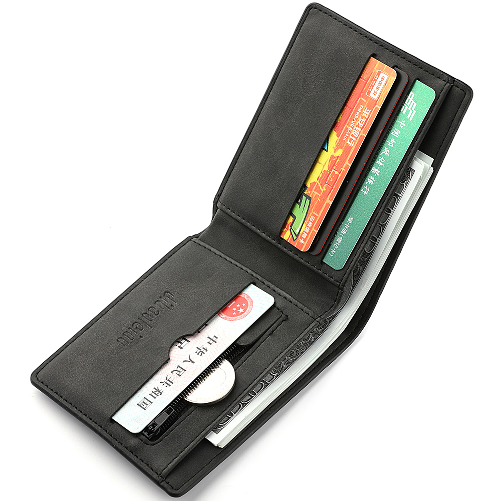 Mens Star Print Wallet High Quality Flat Design
