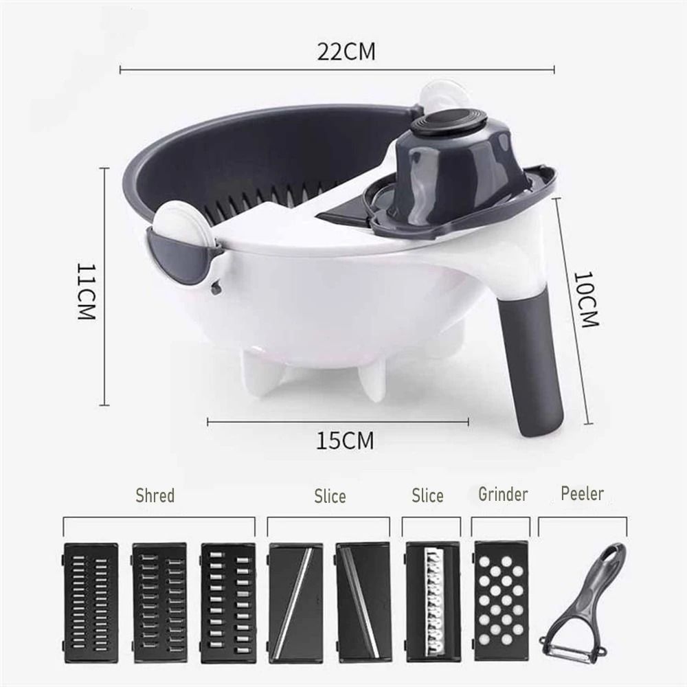 9 in 1 Multi Functional Vegetable Cutter and Slicer Set