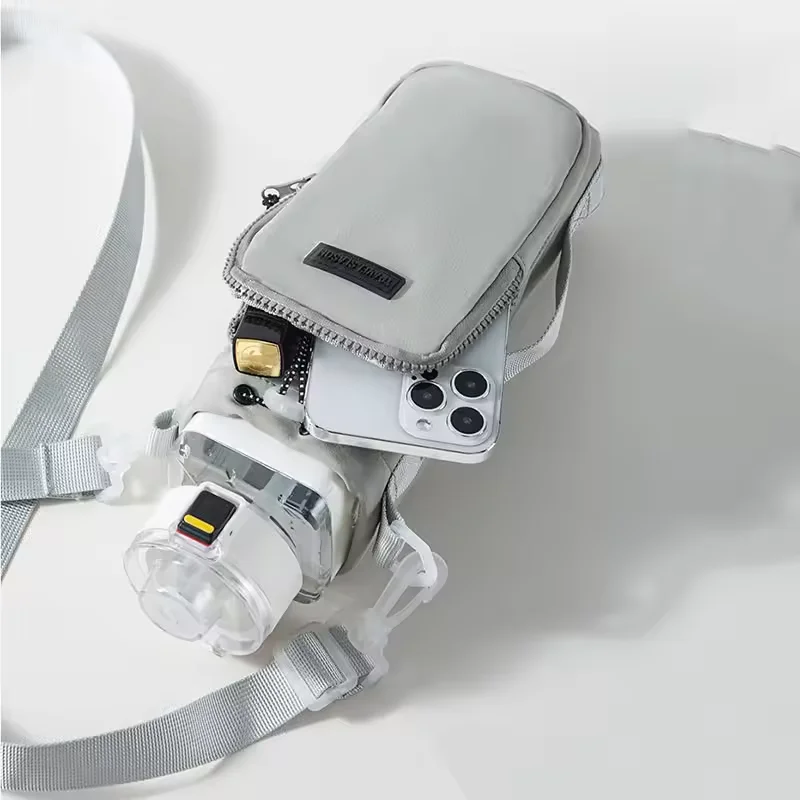 Adjustable Shoulder Strap Portable Water Bottle Bag, Vacuum Cup Insulation Protective Cover Sleeve