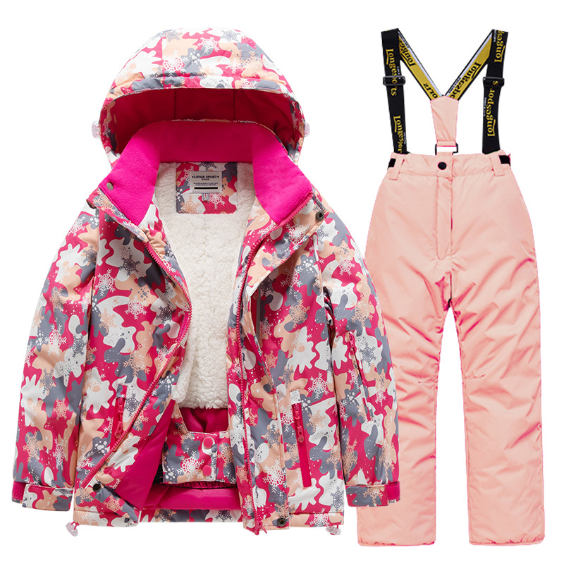 Professional Childrens Ski Suit Set, For Boys And Girls, Warm Parent Child Style For Small Children