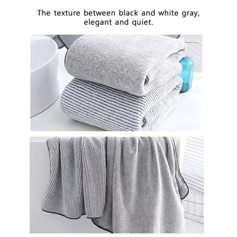 Thick Microfiber Body Bath Towel – Large Quick-Dry Spa and Gym Shower Towel