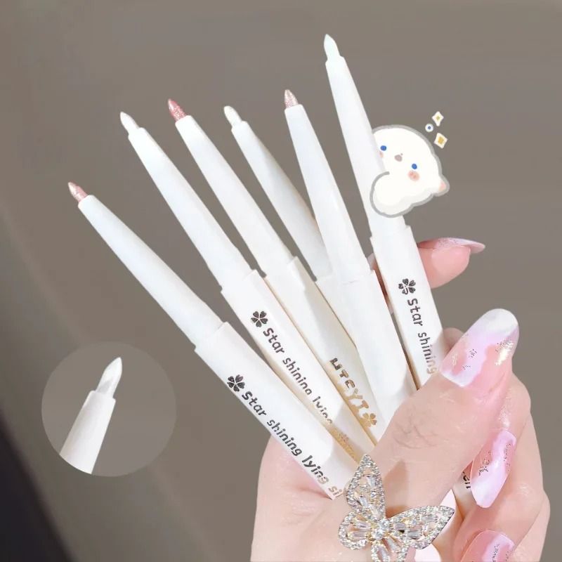 Diamond White Eyelid Highlighter Pen Glitter Eyeshadow Stick