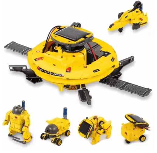 6-in-1 Solar Robot Kit for Kids – STEM Building Science Experiment Set