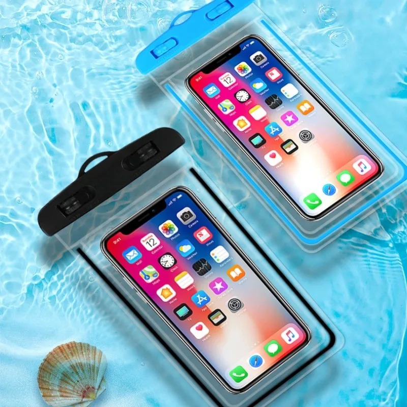 Waterproof Phone Pouch for Swimming & Diving – Luminous Touchscreen Dry Bag with Seal Lock