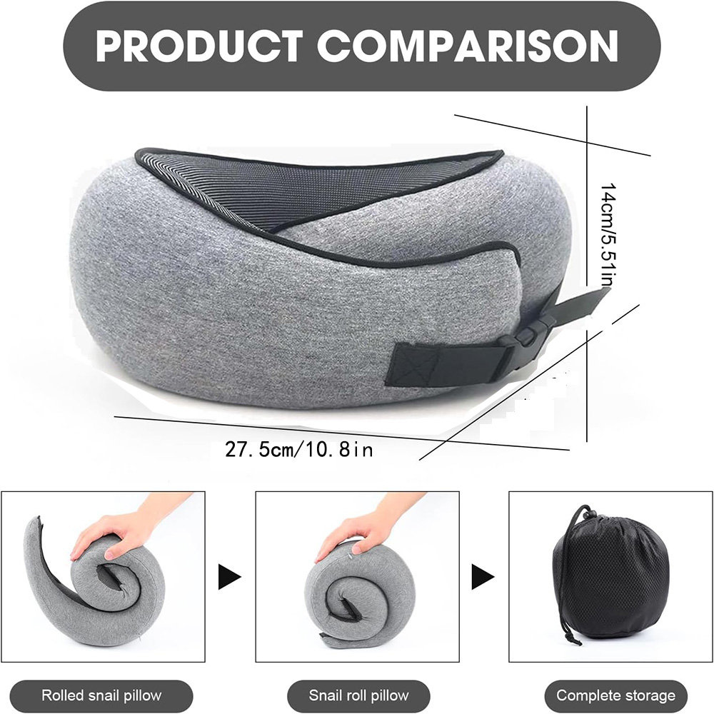 Pillow Neck Pillow U-Shaped Pillow Travel Car Neck Pillow Airplane Travel Pillow Long-Distance Flight Sleeping Artifact