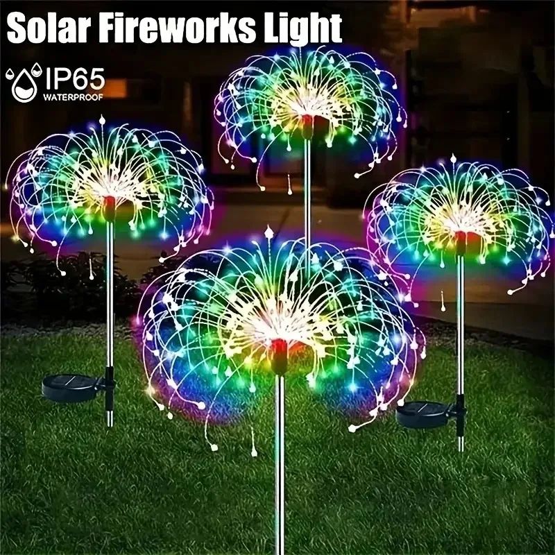 Solar Firework Garden Light – Outdoor Solar Garden Lights with IP65 Waterproof LED Sparkler Decoration