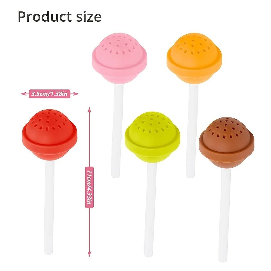 Silicone Lollipop Tea Infuser Strainer